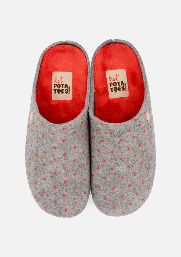 ZAPATILLAS DE CASA CORAZONES HITTISAU
