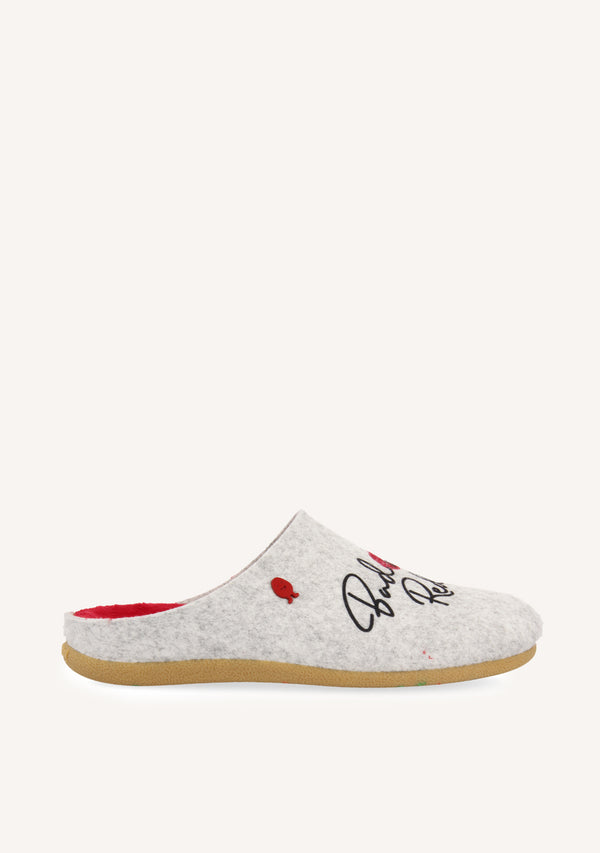 ZAPATILLAS DE CASA DIBUJO Y FRASE KLOCH