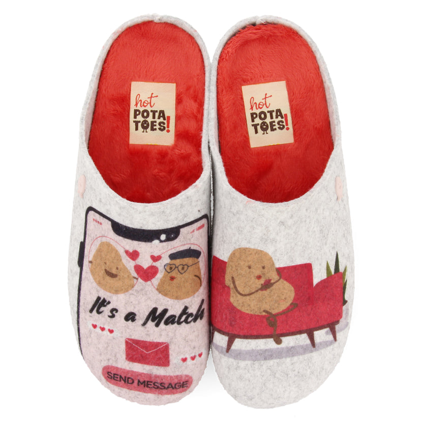 ZAPATILLAS DE ESTAR POR CASA DE LA COLECCIÓN HOT POTATOES HASLACH