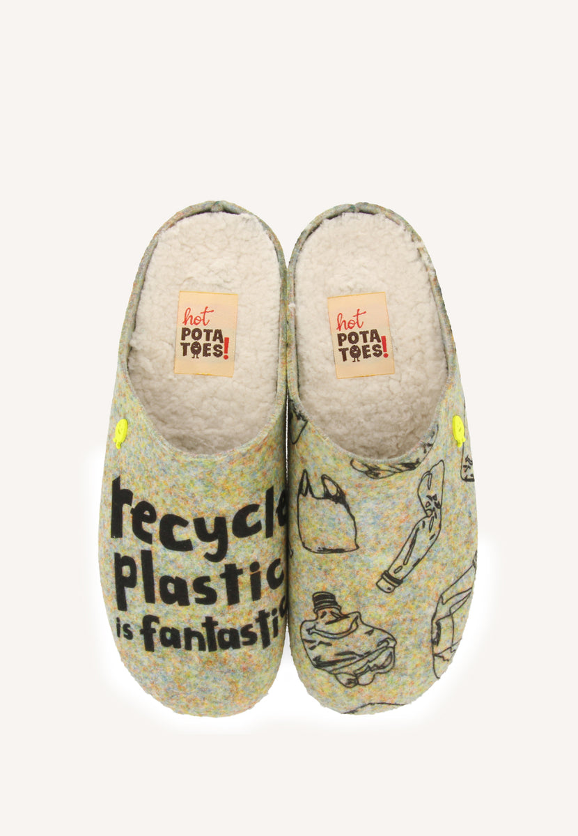 ZAPATILLAS DE CASA DIBUJO Y FRASE LUNGAU