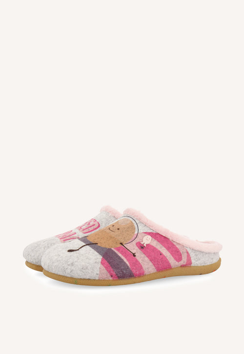 ZAPATILLAS DE CASA DIBUJO Y FRASE LIGIST