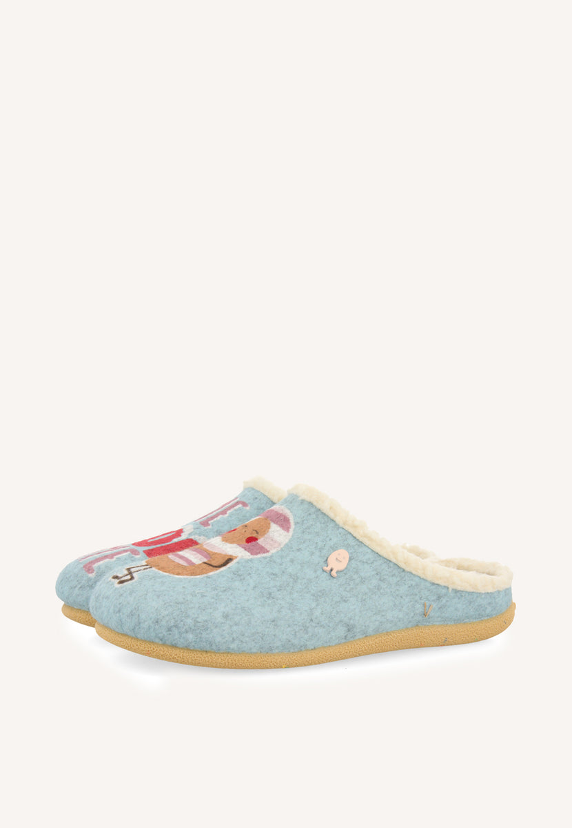 ZAPATILLAS DE CASA DIBUJO Y FRASE NUSDORF
