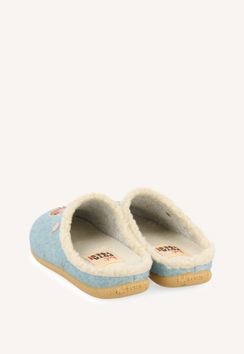 ZAPATILLAS DE CASA DIBUJO Y FRASE NUSDORF