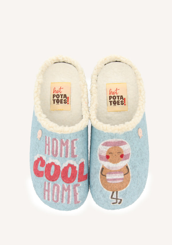 ZAPATILLAS DE CASA DIBUJO Y FRASE NUSDORF