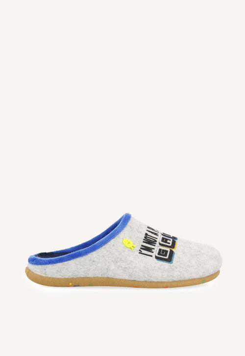 ZAPATILLAS DE CASA DIBUJO Y FRASE GLANEGG