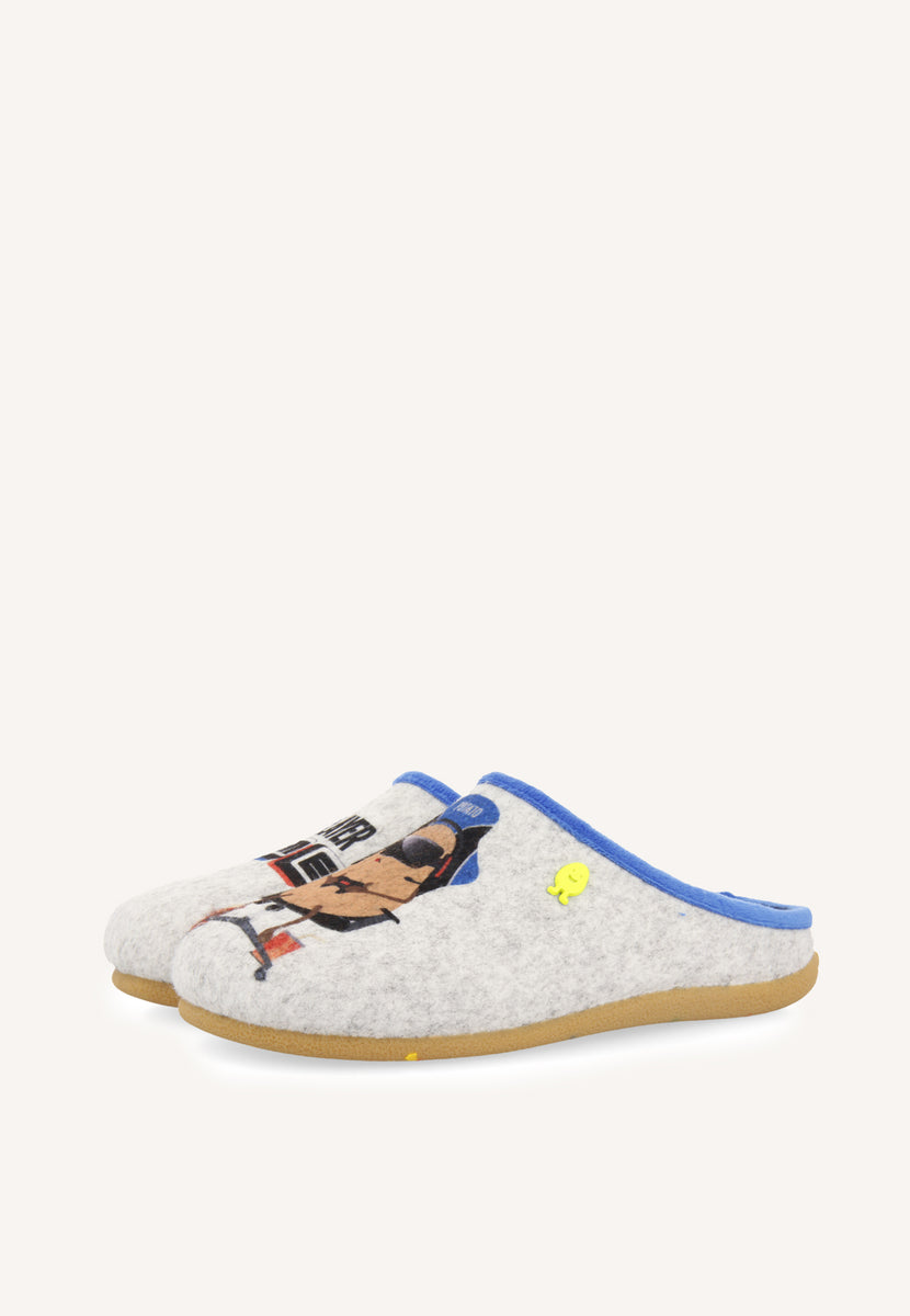 ZAPATILLAS DE CASA DIBUJO Y FRASE GLANEGG