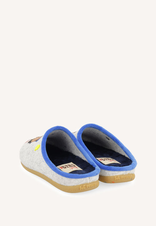 ZAPATILLAS DE CASA DIBUJO Y FRASE GLANEGG