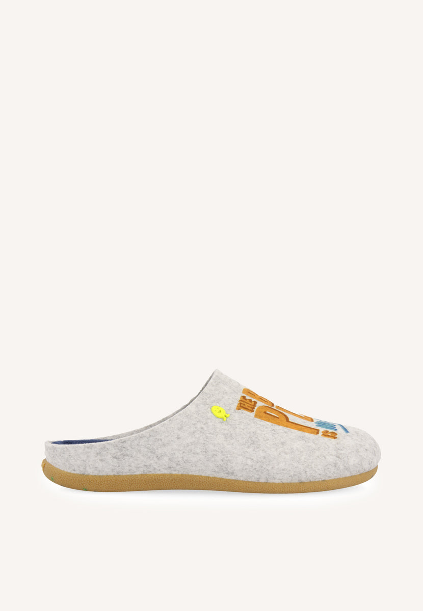 ZAPATILLAS DE CASA DIBUJO Y FRASE GRAMAIS
