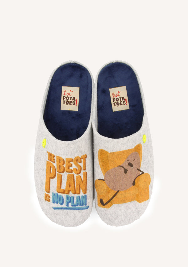 ZAPATILLAS DE CASA DIBUJO Y FRASE GRAMAIS
