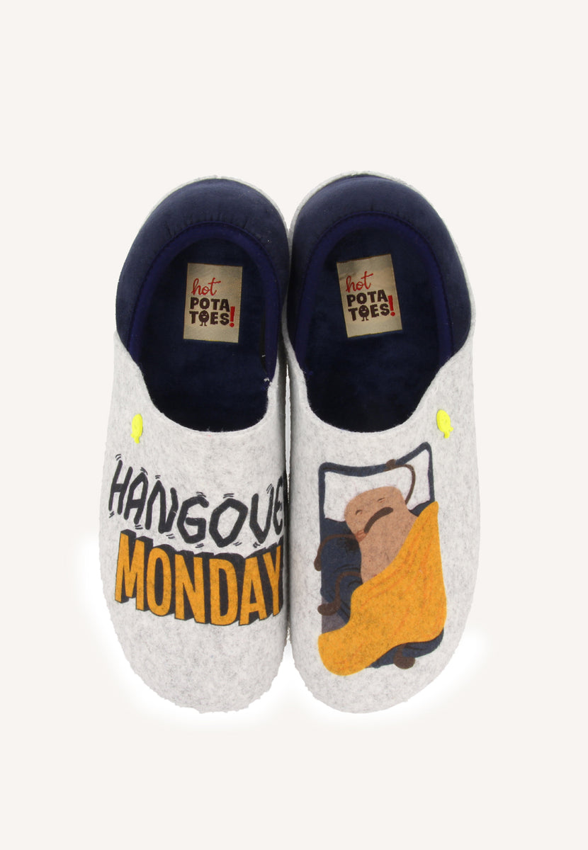ZAPATILLAS DE CASA DIBUJO Y FRASE KAUNS