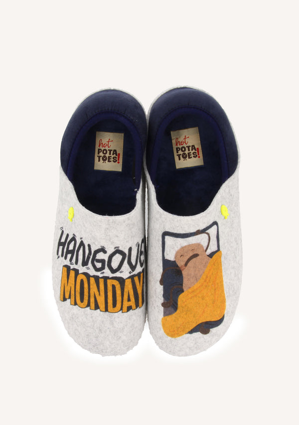 ZAPATILLAS DE CASA DIBUJO Y FRASE KAUNS