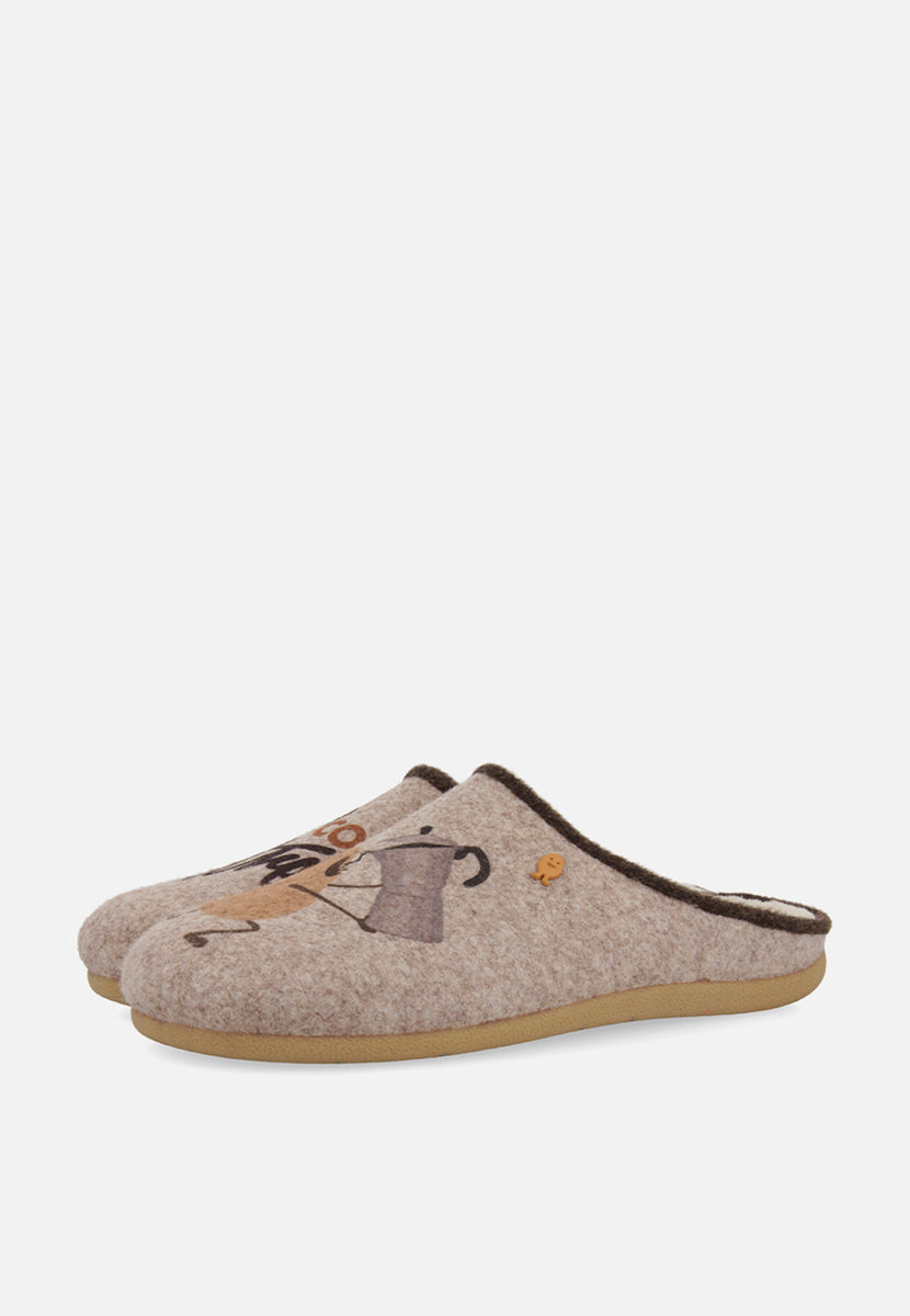 ZAPATILLAS DE CASA DIBUJO Y FRASE JENBACH