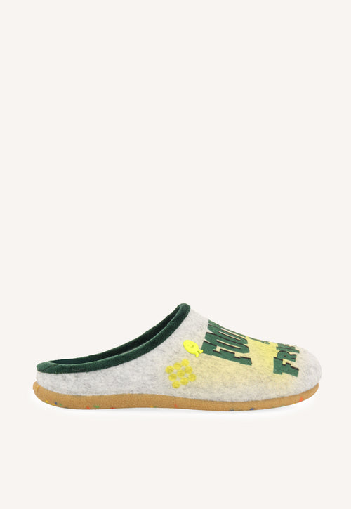 ZAPATILLAS DE CASA DIBUJO Y FRASE DALARNA