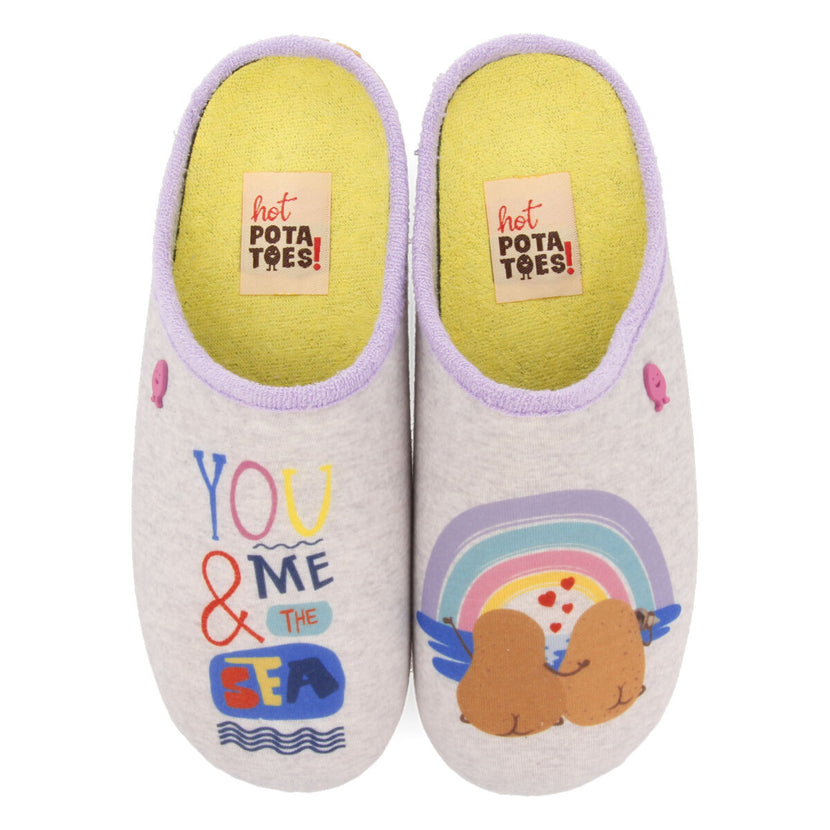 ZAPATILLAS DE ESTAR POR CASA HOT POTATOES GRIS MARRADI