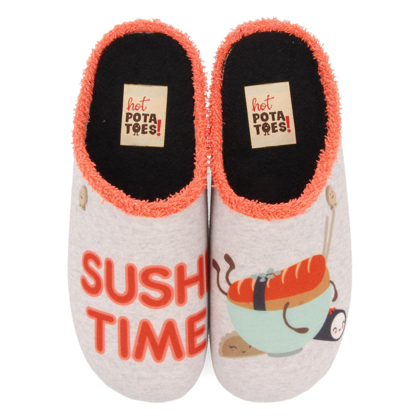 ZAPATILLAS DE ESTAR POR CASA HOT POTATOES GRIS MASCOTTE