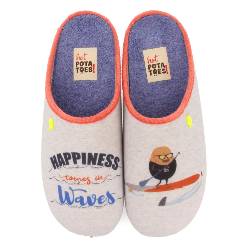ZAPATILLAS DE ESTAR POR CASA HOT POTATOES GRIS COLEMAN