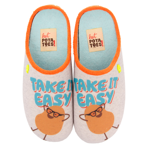 ZAPATILLAS DE ESTAR POR CASA HOT POTATOES GRIS OLVIA
