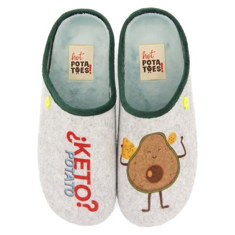 ZAPATILLAS DE ESTAR POR CASA DE LA COLECCIÓN HOT POTATOES DONARD