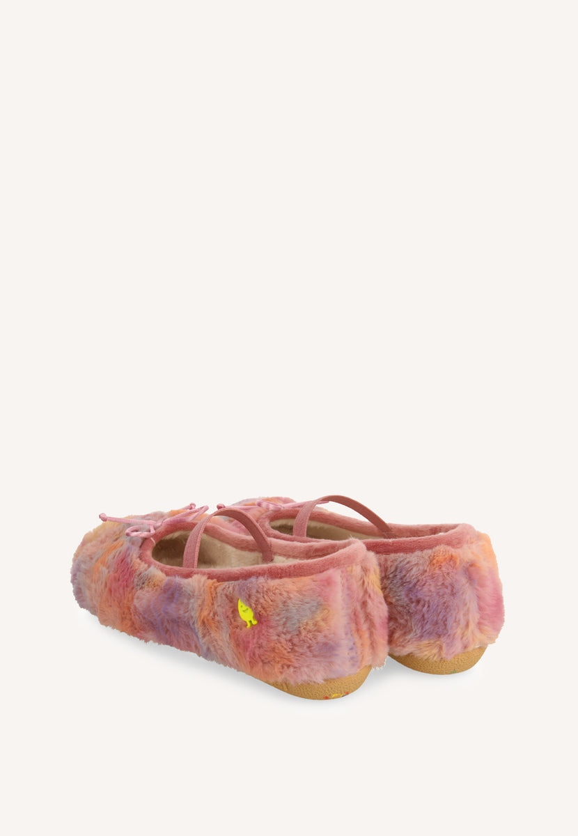 ZAPATILLAS DE CASA ESTILO BAILARINAS CORAZONES RISCA