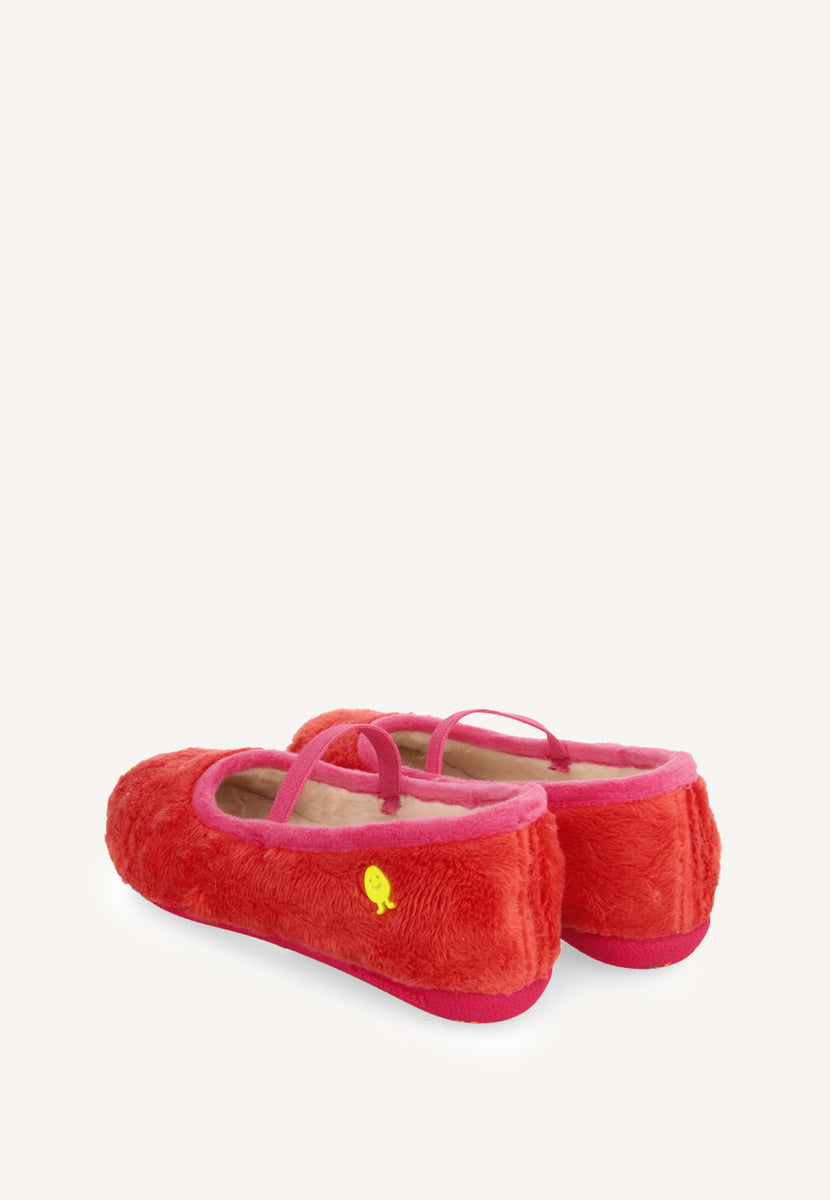 ZAPATILLAS DE CASA ESTILO BAILARINAS CORAZONES RISCA