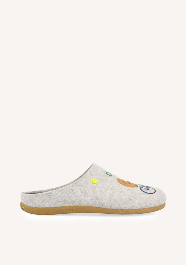 ZAPATILLAS DE CASA DIBUJO Y FRASE CAMOLIN