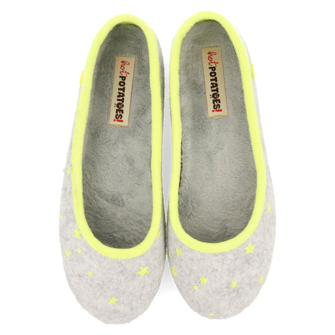 ZAPATILLAS DE ESTAR POR CASA TIPO BAILARINA DE LA COLECCIÓN HOT POTATOES MACE