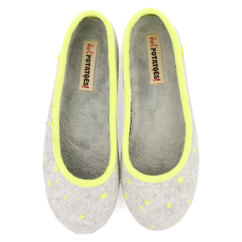 ZAPATILLAS DE ESTAR POR CASA TIPO BAILARINA DE LA COLECCIÓN HOT POTATOES MACE