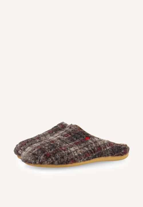 ZAPATILLAS DE CASA DE BORREGUITO CUADROS RAMSAU