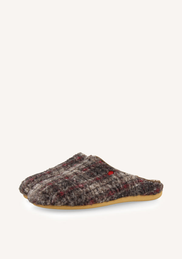 ZAPATILLAS DE CASA DE BORREGUITO CUADROS RAMSAU