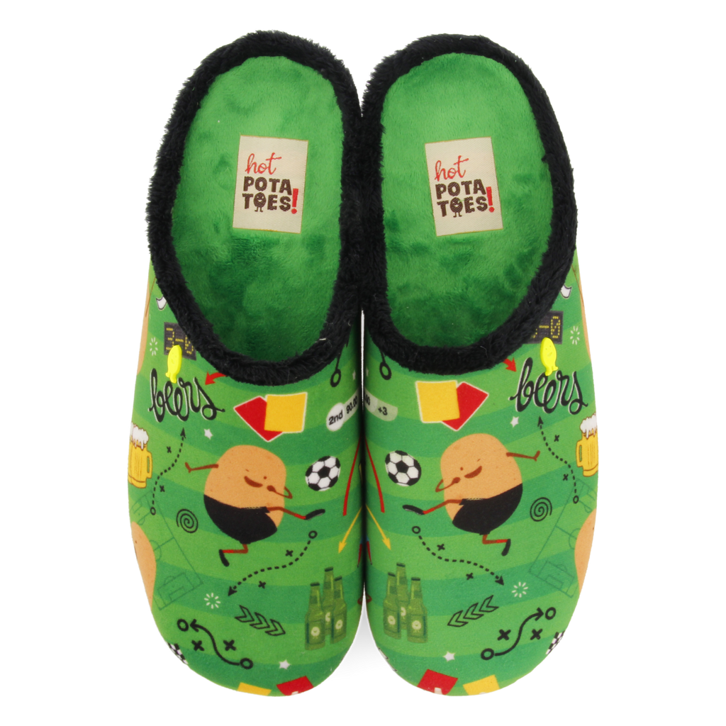 Zapatillas de estar por casa verdes con estampado gartcosh