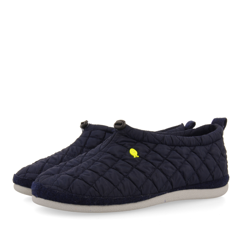 ZAPATILLAS DE ESTAR POR CASA TIPO ZUECO ACOLCHADAS COLOR MARINO LUNDENES