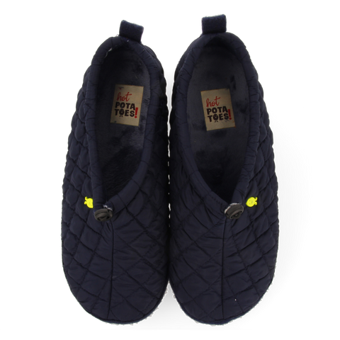 ZAPATILLAS DE ESTAR POR CASA TIPO ZUECO ACOLCHADAS COLOR MARINO LUNDENES