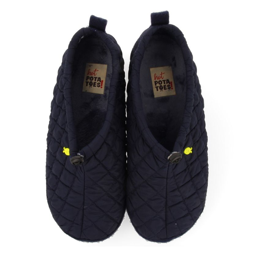 ZAPATILLAS DE ESTAR POR CASA TIPO ZUECO ACOLCHADAS COLOR MARINO LUNDENES