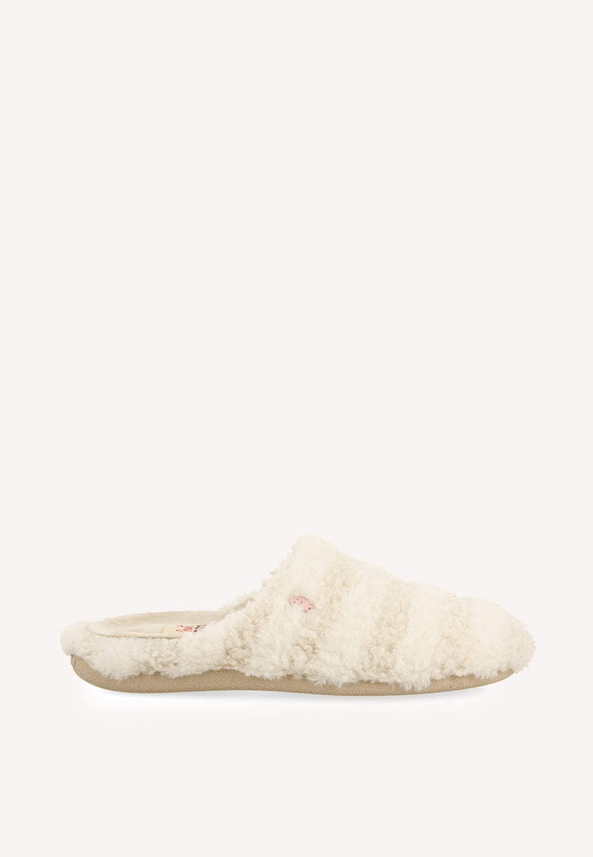 ZAPATILLAS DE CASA RAYAS PELO SKARUP