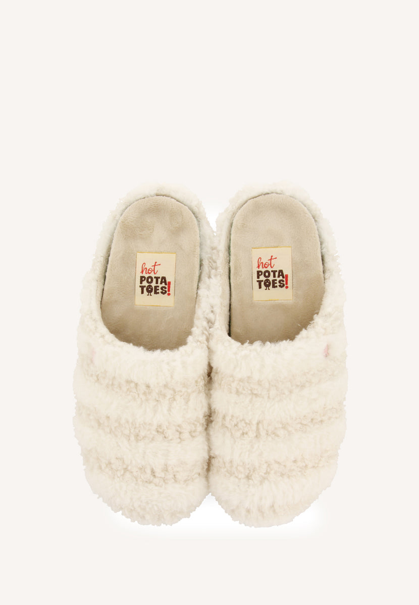 ZAPATILLAS DE CASA RAYAS PELO SKARUP