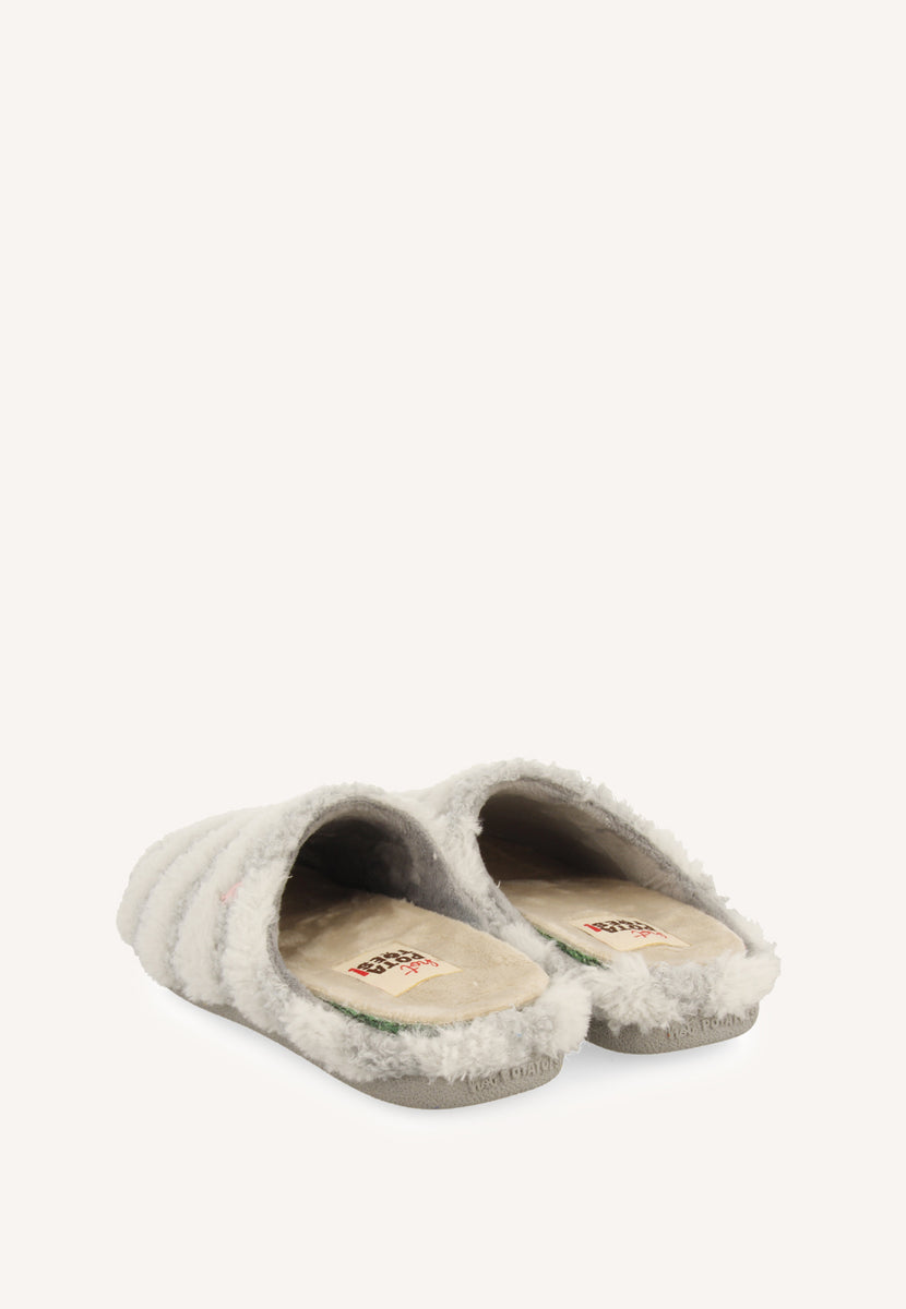 ZAPATILLAS DE CASA RAYAS PELO SKARUP