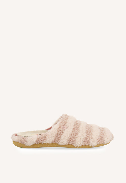 ZAPATILLAS DE CASA RAYAS PELO SKARUP