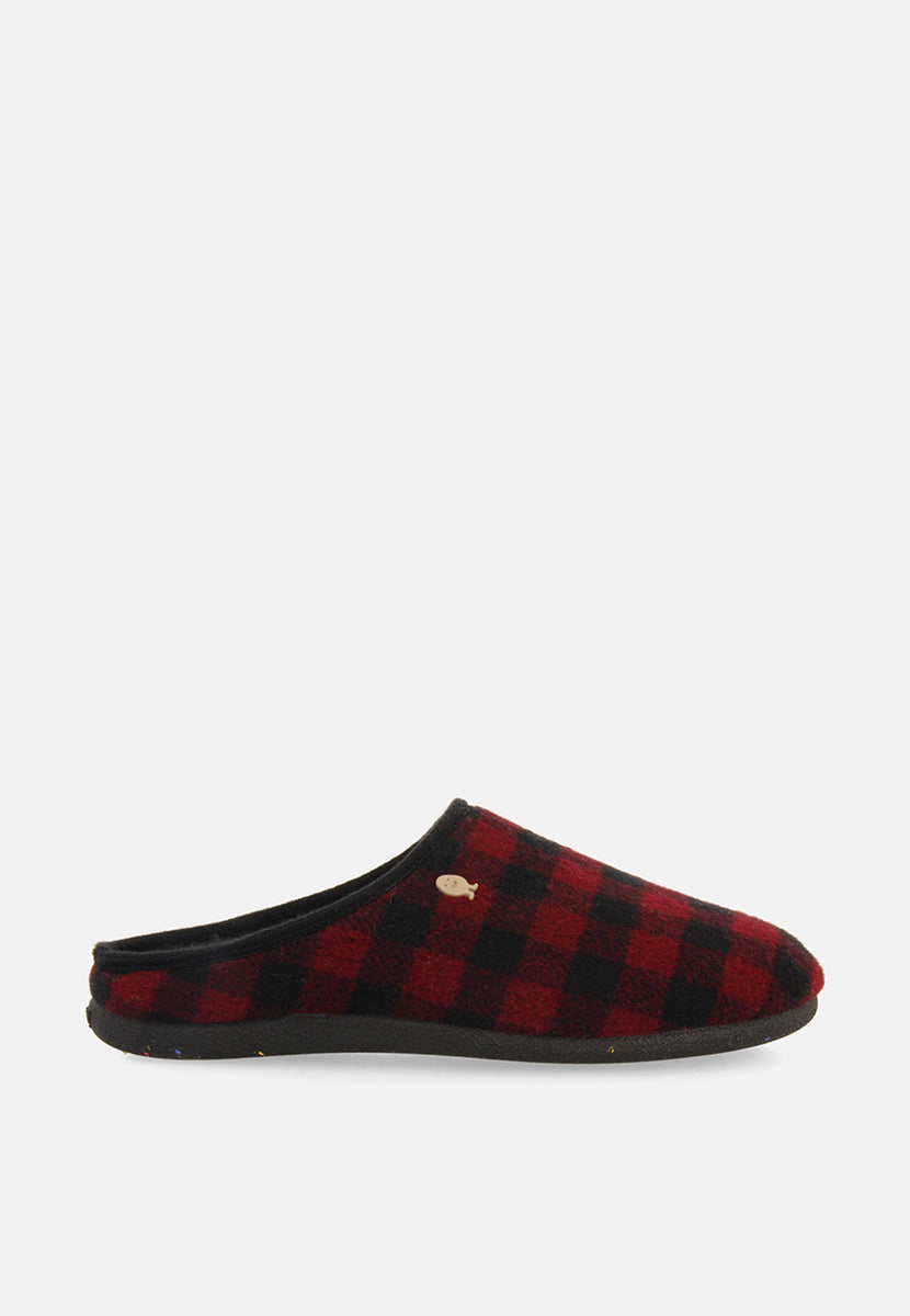 ZAPATILLAS DE CASA ESTAMPADO CUADROS SAVANNAH