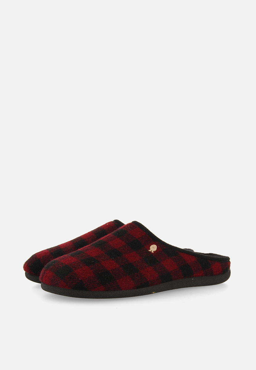 ZAPATILLAS DE CASA ESTAMPADO CUADROS SAVANNAH