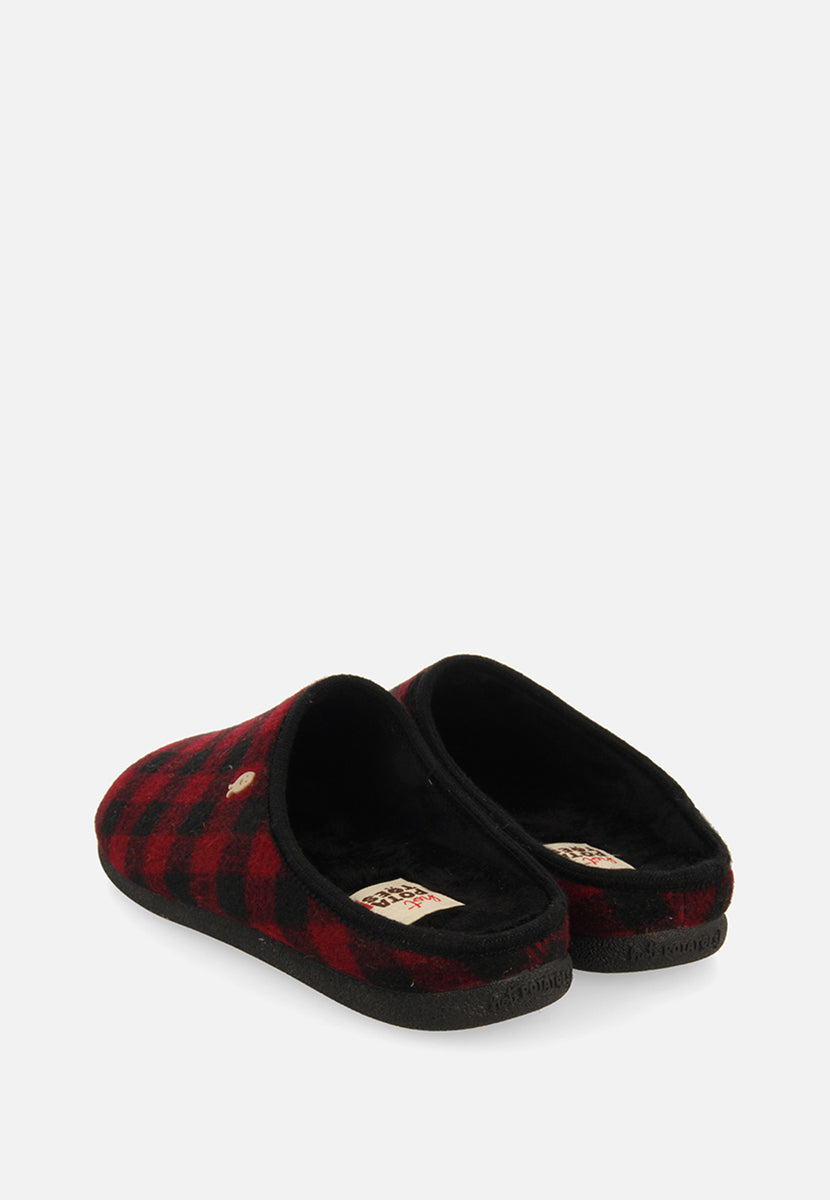 ZAPATILLAS DE CASA ESTAMPADO CUADROS SAVANNAH