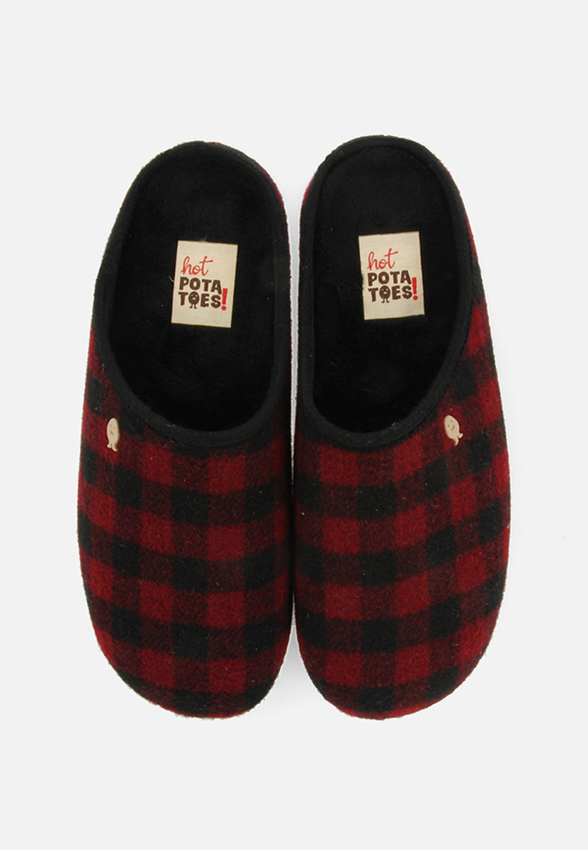 ZAPATILLAS DE CASA ESTAMPADO CUADROS SAVANNAH