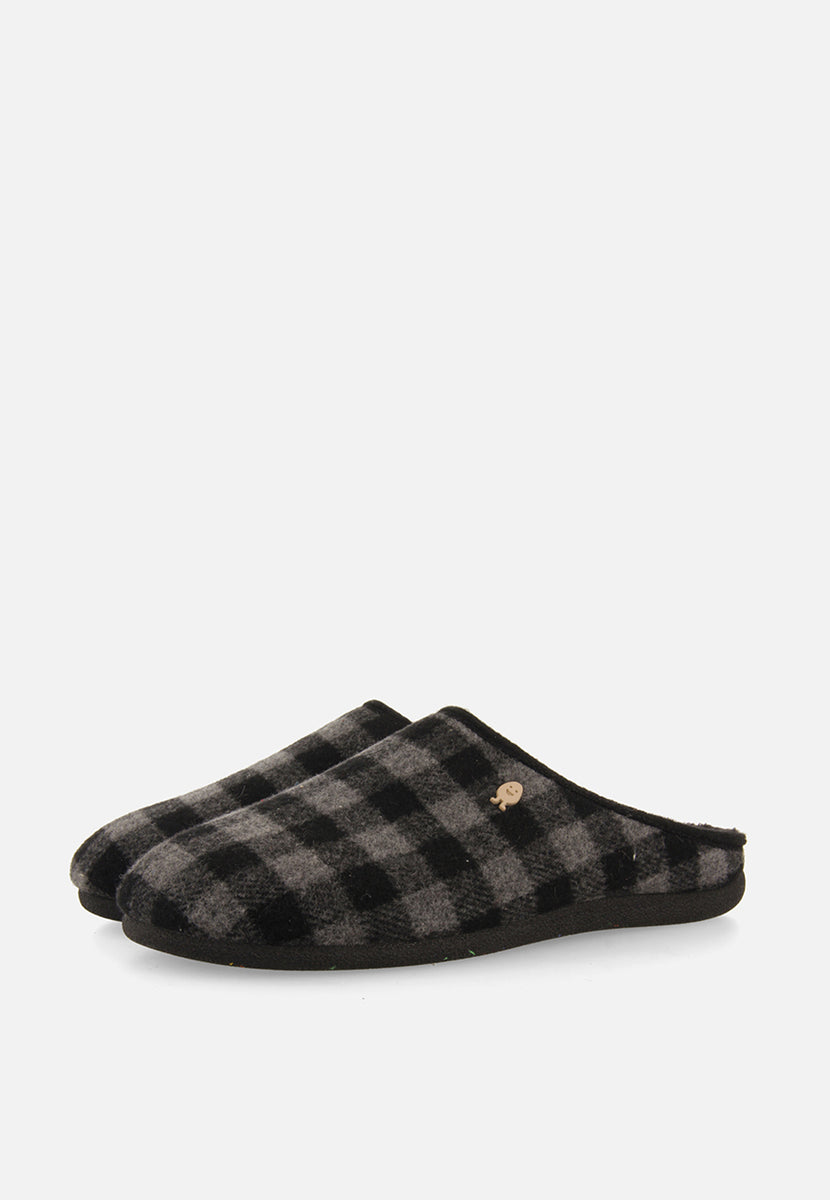 ZAPATILLAS DE CASA ESTAMPADO CUADROS SAVANNAH