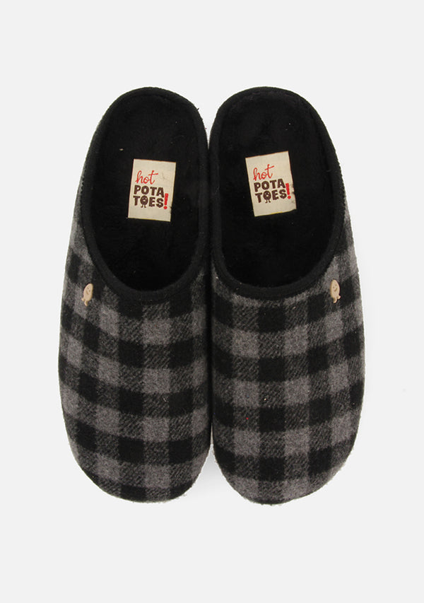 ZAPATILLAS DE CASA ESTAMPADO CUADROS SAVANNAH