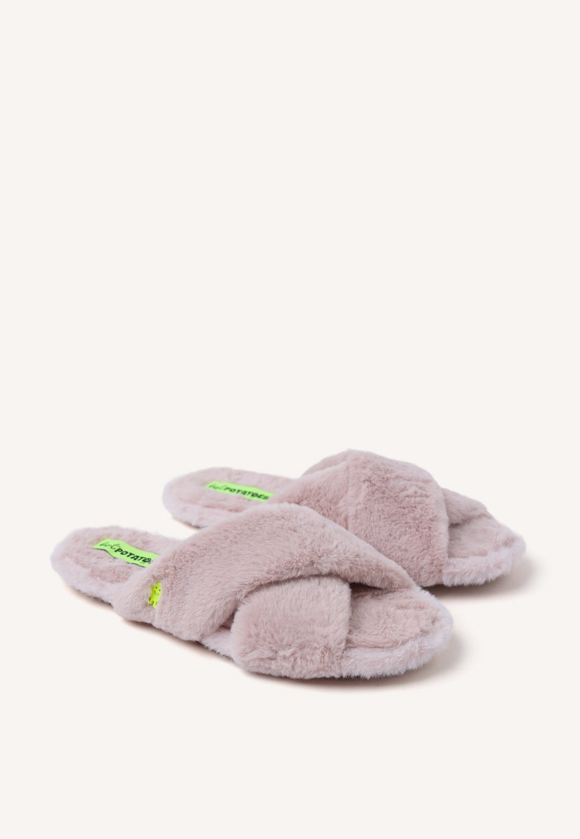 ZAPATILLAS DE CASA TIPO PALAS PELO MATTAWAN