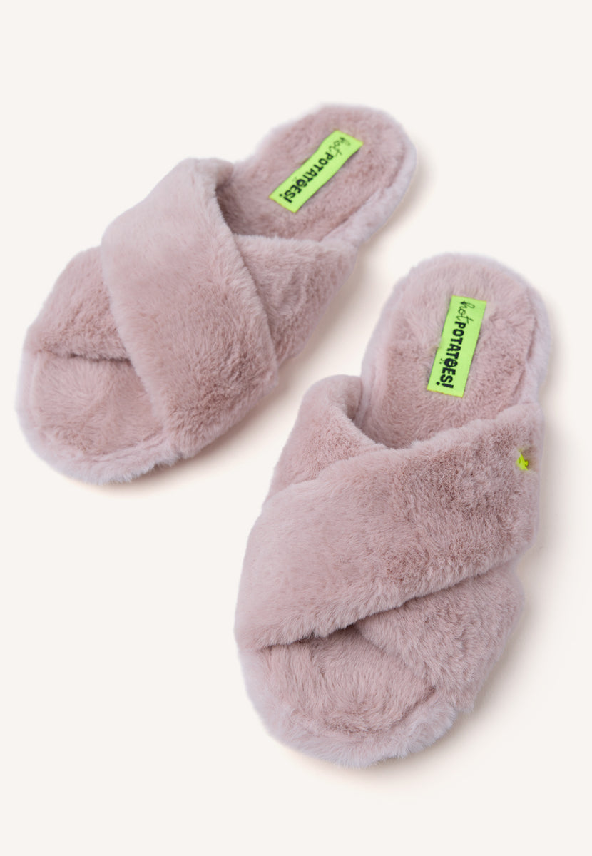 ZAPATILLAS DE CASA TIPO PALAS PELO MATTAWAN