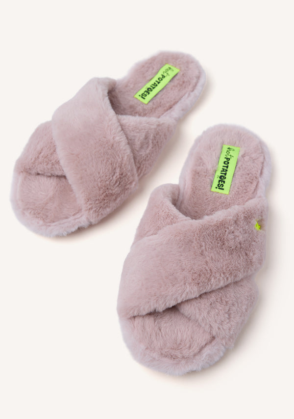 ZAPATILLAS DE CASA TIPO PALAS PELO MATTAWAN