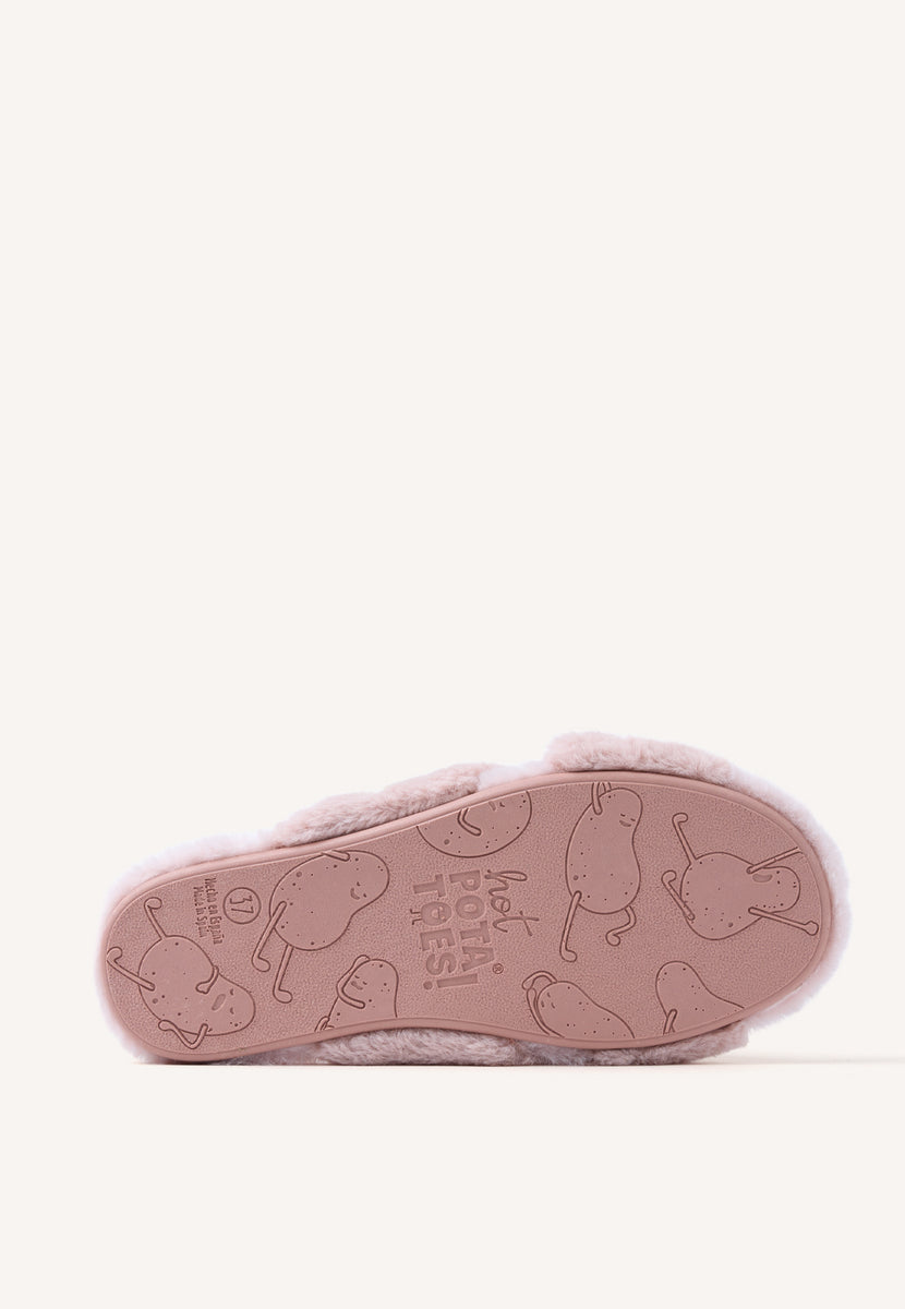 ZAPATILLAS DE CASA TIPO PALAS PELO MATTAWAN