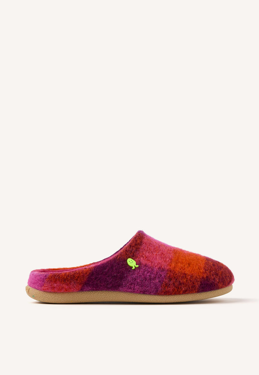 ZAPATILLAS DE CASA LANA CUADROS CORRELL