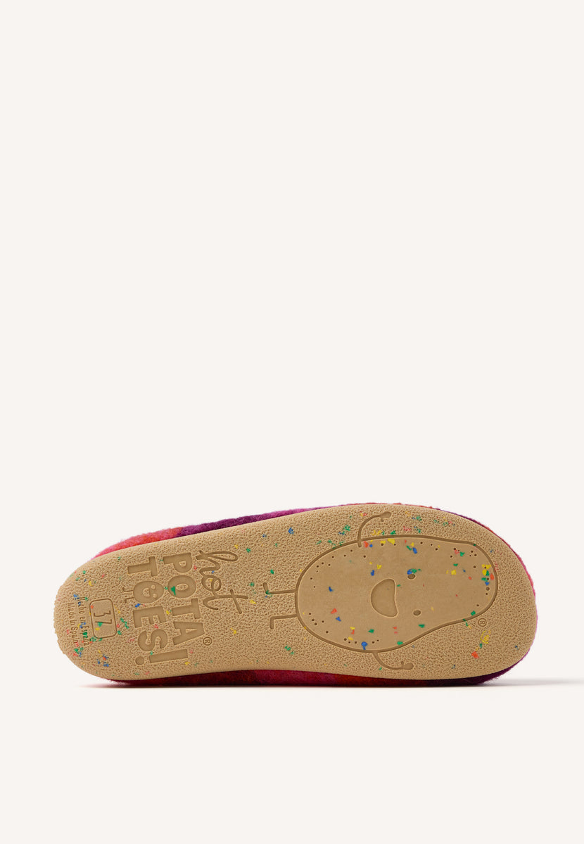 ZAPATILLAS DE CASA LANA CUADROS CORRELL