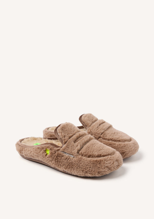 ZAPATILLAS DE CASA TIPO MOCASINES PELO HARRIETA